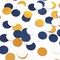 Navy Blue, White, and Gold Confetti for Birthday Parties – Glitter Paper Sprinkles, Biodegradable Round Table Confetti for Boys, Graduation, Weddings, Baby Showers, and Parties, 300 Pieces